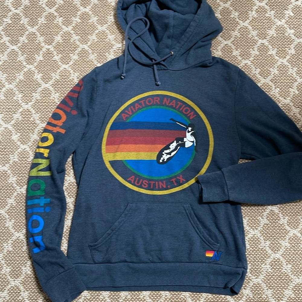 Aviator Nation hoodie - surf motif - size M